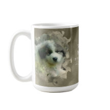 Waterverf Grote Pyreneeën Puppy - Sweet