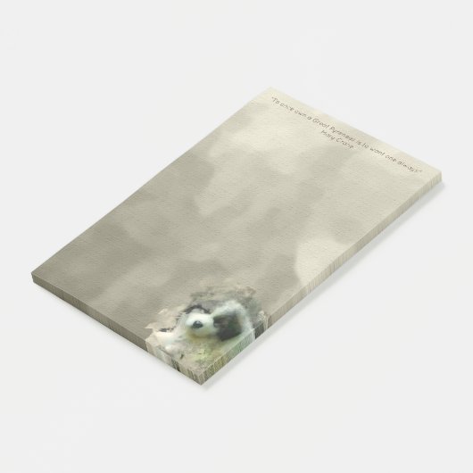 Waterverf Grote Pyreneeën Puppy - Sweet Post-it® Notes (Schuin)