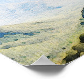 Waterverf Grote Smoky Mountains Weddenschap Welkom Poster (Hoek)