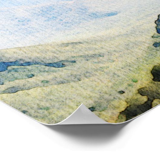 Waterverf Grote Smoky Mountains Weddenschap Welkom Poster (Hoek)