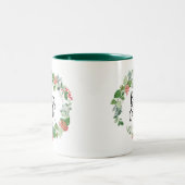 Waterverf - Grote vrede op aarde  Tweekleurige Koffiemok (Center)