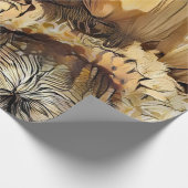 Waterverf Grote zonnebloem Elegant Collectie Cadeaupapier (Hoek)