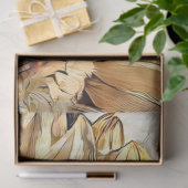 Waterverf Grote zonnebloem Elegant Collectie Tissuepapier (Geschenk)