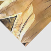 Waterverf Grote zonnebloem Elegant Collectie Tissuepapier (Detail)