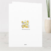 Waterverf Groundhog en Buttercups. Kaart (Achterkant)