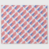 waterverf grunge American Flag Cadeaupapier (Vlak)