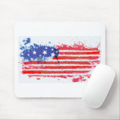 waterverf grunge American Flag Muismat (Met muis)