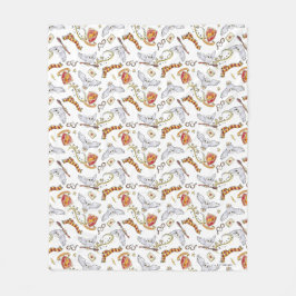 Waterverf GRYFFINDOR™ Hedwig-patroon Fleece Deken