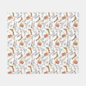 Waterverf GRYFFINDOR™ Hedwig Patroon Fleece Deken (Voorkant (Horizontaal))