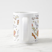 Waterverf GRYFFINDOR™ Hedwig Patroon Grote Koffiekop (Achterkant)