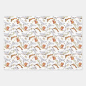 Waterverf GRYFFINDOR™ Hedwig Patroon Inpakpapier Vel (Voorkant)