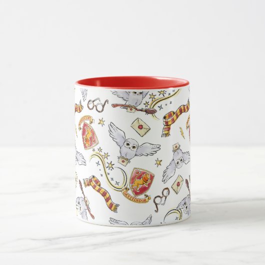 Waterverf GRYFFINDOR™ Hedwig Patroon Mok (Midden)