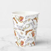 Waterverf GRYFFINDOR™ Hedwig Patroon Papieren Bekers (Links)