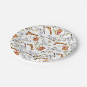 Waterverf GRYFFINDOR™ Hedwig Patroon Papieren Bordje (Gekanteld)