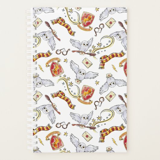 Waterverf GRYFFINDOR™ Hedwig Patroon Planner (Voorkant)