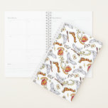 Waterverf GRYFFINDOR™ Hedwig Patroon Planner<br><div class="desc">Harry Potter | Bekijk dit leuke waterverf GRYFFINDOR™ patroon met hun crest,  huissjaal en hedwig die bezems en brieven aflevert!</div>