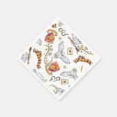 Waterverf GRYFFINDOR™ Hedwig Patroon Servet (Hoek)