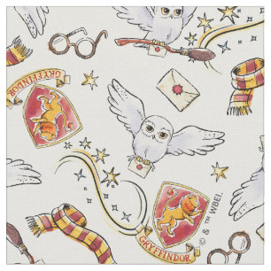 Waterverf GRYFFINDOR™ Hedwig-patroon Stof