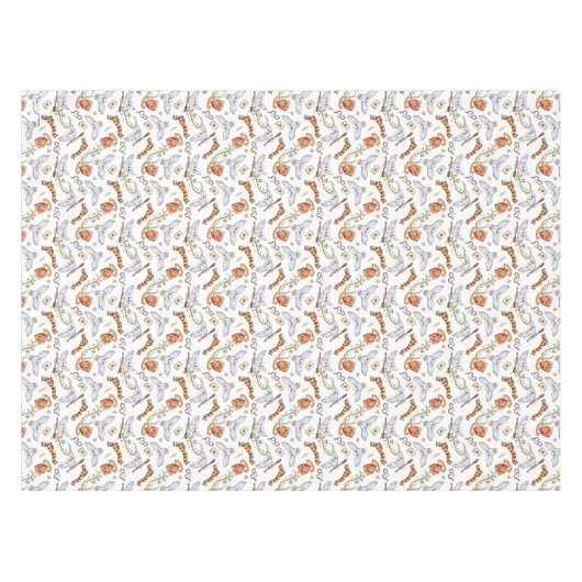 Waterverf GRYFFINDOR™ Hedwig Patroon Tafelkleed (Voorkant (Horizontaal))