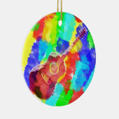 Waterverf Guitar Keramisch Ornament (Rechts)