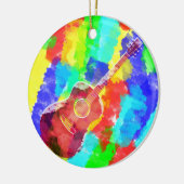 Waterverf Guitar Keramisch Ornament (Links)