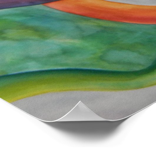 Waterverf Guitar Poster (Hoek)