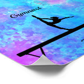 Waterverf Gymnastiek Beam Poster (Hoek)