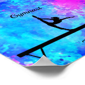 Waterverf Gymnastiek Beam Poster (Hoek)
