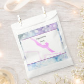 Waterverf gymnastiek Birthday Uneven Bars Bedankzakje (Geknipt)