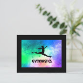 Waterverf gymnastiekschakelaar lep briefkaart (Staand voorkant)