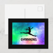 Waterverf gymnastiekschakelaar lep briefkaart (Voorkant / Achterkant)