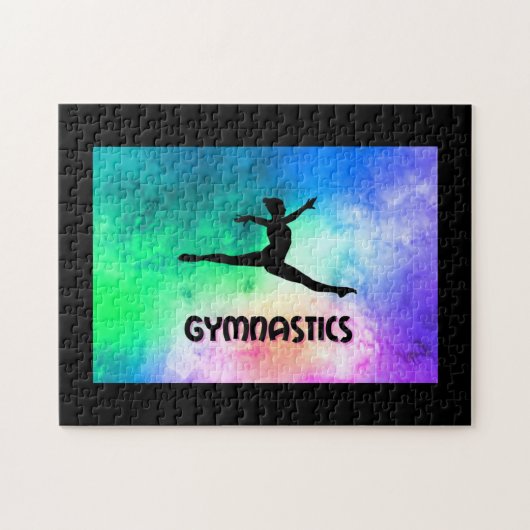Waterverf gymnastiekschakelaar lep legpuzzel (Horizontaal)