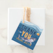 Waterverf haai dank u Label (In situ)