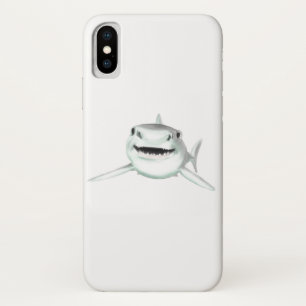 waterverf haai glimlach grijs groene oceaan dier  Case-Mate iPhone case