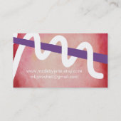 Waterverf haakwerk visitekaartje (Achterkant)