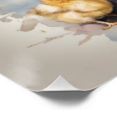 Waterverf Haan met Kuikens nr. 4 Perfect Poster (Hoek)