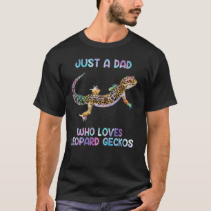 Waterverf hagedis gewoon een vader die van luipaar t-shirt