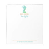 Waterverf Hair Stylist Beauty Salon Persoonlijk Notitieblok (Voorkant)