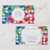 Waterverf Hair Stylist Kaarten Afsprakenkaartje (Voorkant / Achterkant)