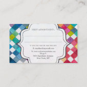 Waterverf Hair Stylist Kaarten Afsprakenkaartje (Achterkant)