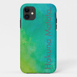 Waterverf Hakuna Matata iPhone 11 Hoesje