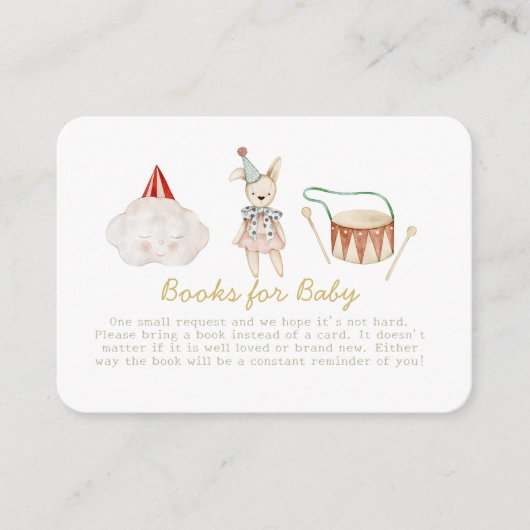 Waterverf Hallo Baby Speelgoedboeken voor Baby Informatiekaartje (Voorkant)