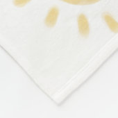 Waterverf "Hallo Sunshine" Baby Mijlpaal Fleece Deken (Hoek)
