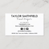 Waterverf Hallo Visitekaartje (Achterkant)