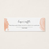 Waterverf Halloween Baby shower Mini Visitekaartjes (Achterkant)