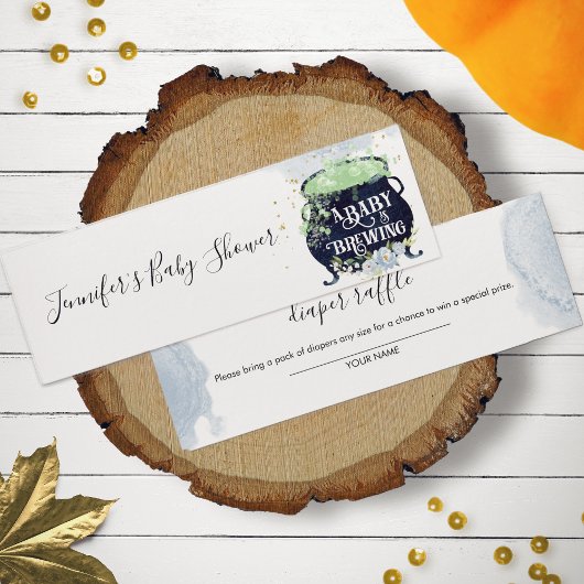 Waterverf Halloween Baby shower Mini Visitekaartjes