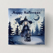  Waterverf Halloween Button (Voorkant)