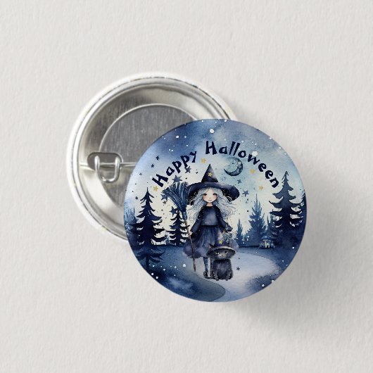  Waterverf Halloween Button (Voorkant /achterkant)