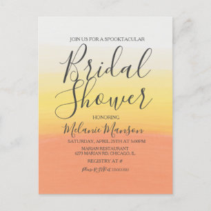 Waterverf Halloween Candy Corn Vrijgezellenfeest Briefkaart