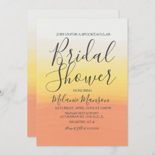 Waterverf Halloween Candy Corn Vrijgezellenfeest Kaart